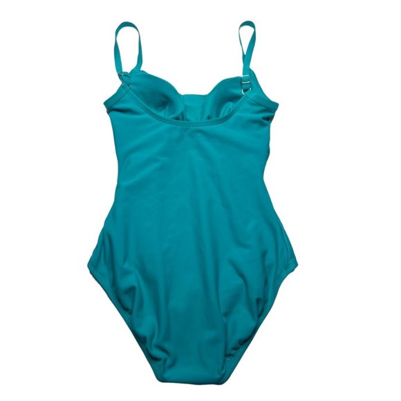 Jantzen Swimsuit Tummy Slimming One Piece Size 8 Blue Red bundle lot set of 2 - Picture 7 of 15